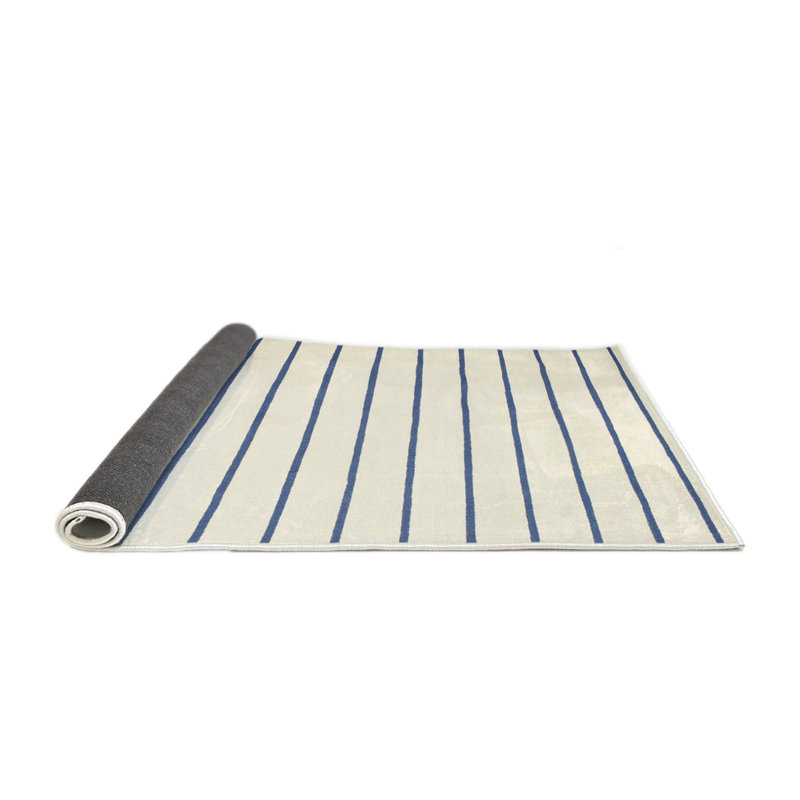 Striped Indoor Rug, Round 8'