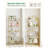 Bookcase Bookshelf, Tempered Glass Bookshelves, Slim Shelving Unit for Bedroom, Bathroom, Home Office, Steel Frame, 5 Tier Gold-1700388885-1704971480
