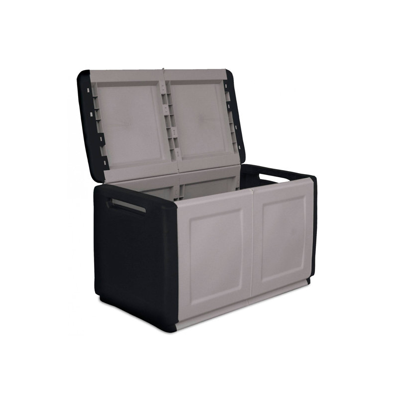 Rebrilliant Plastic Decorative Bin, Light Grey