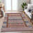 Machine Washable Indoor/Outdoor Meredith ACN2160 Striped Rug-457030798