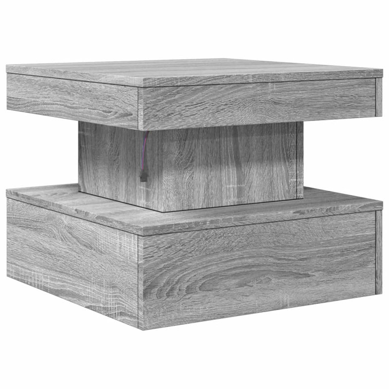 Catrena Block Coffee Table, Grey Sonoma