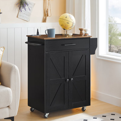 Laimondas 25.6 " W Kitchen Cart