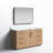 Cloverfield 60 " W Freestanding Standard 1 Single Vanity Bathroom Vanity With Cultured Marble Top with Mirror-93496142-93496143