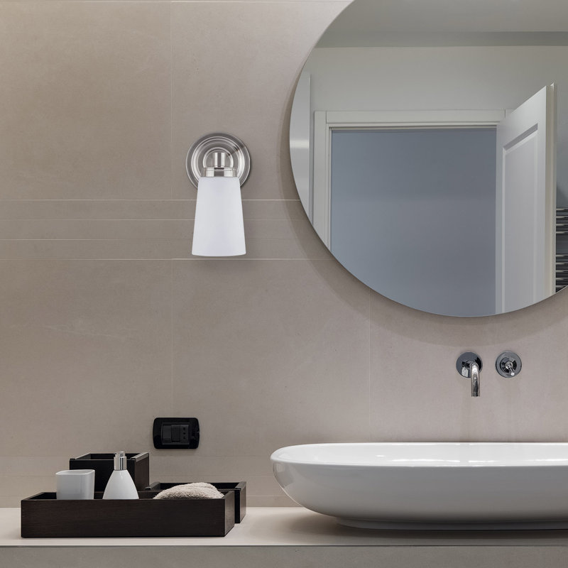 Figueroa Dimmable Bath Sconce, Brushed Nickel