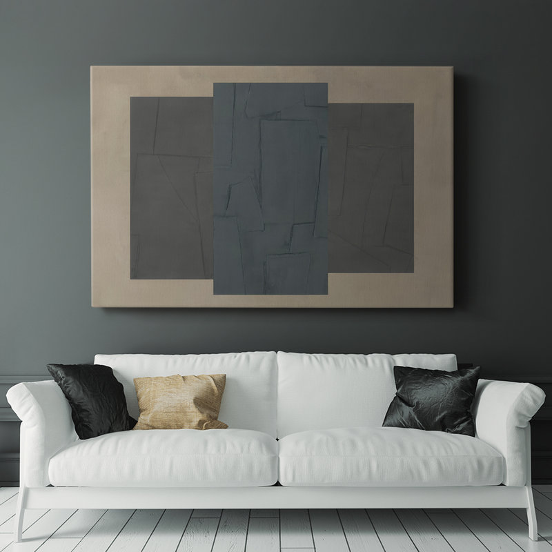 Soft Slate I - galerie Cavas, H 12 po x l 18 po