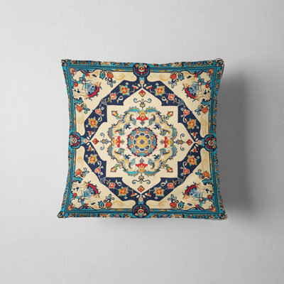 Eastern Elegance Floral Reversible Pillow Cover