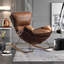 Chaise berçante en métal