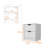 White Two-Drawer Nightstand