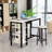 Elegis 2 - Person Four Leg Dining Set-1344284870-1344284864-1344284865