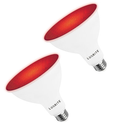 8 Watt (45 Watt Equivalent), PAR38 LED, Colored Flood Light Bulb, E26/Medium (Standard) Base