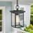 Dekotah Black 1 -Light Outdoor Pendant-1999727489