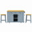 Arlonda 53'' Kitchen Island  With 2 Bar Stools-999944320