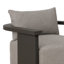 Chaise pivotante en métal Tahana - Gris Casa-583940719
