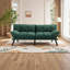 Navy Blue Convertible Folding Modern Sofa Bed – Stylish 2-Seater Sofa & Bed Combo for Small Spaces-5801345