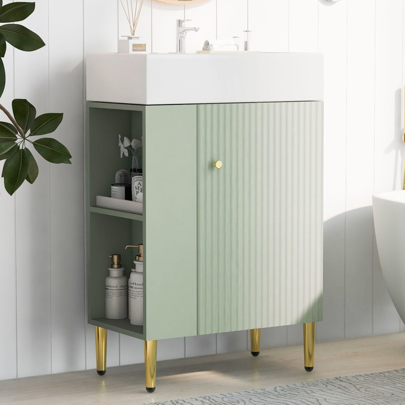 21.6" Bathroom vanity, Green