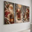 3 Piece Wrapped Canvas Wall Art-597857605
