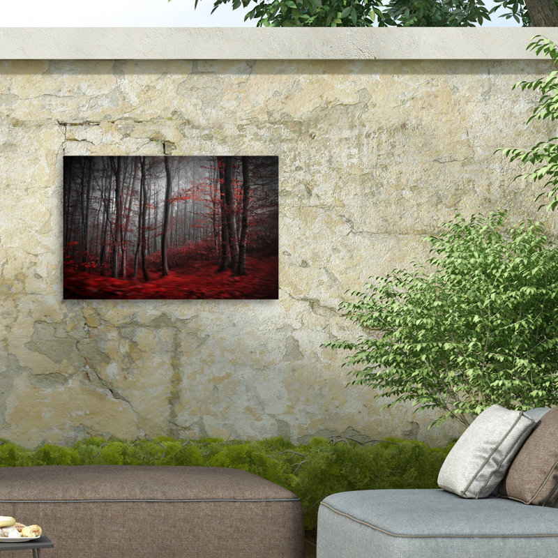 «Sang sanglant sur toile» par Samanta, reproduction, H 16 po x l 24 po