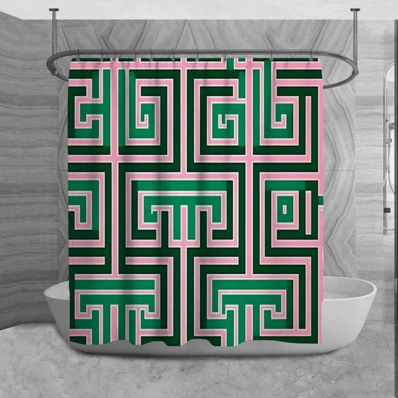 Perized Shower Curtain, 73" H x 70" W
