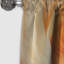Panneau de rideau abstrait, motif de collage orange occultant - Dimensions infinies beige et orange-656628572