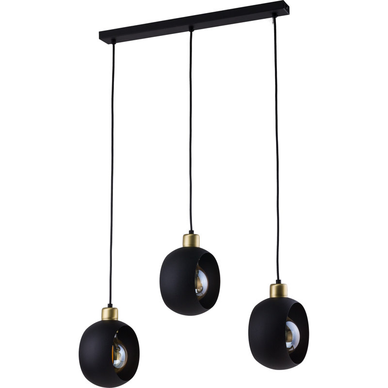 Banky 3 - Light Kitchen Island Pendant, Black