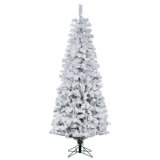 Pacific Flocked Pencil Pine Artificial Christmas Tree