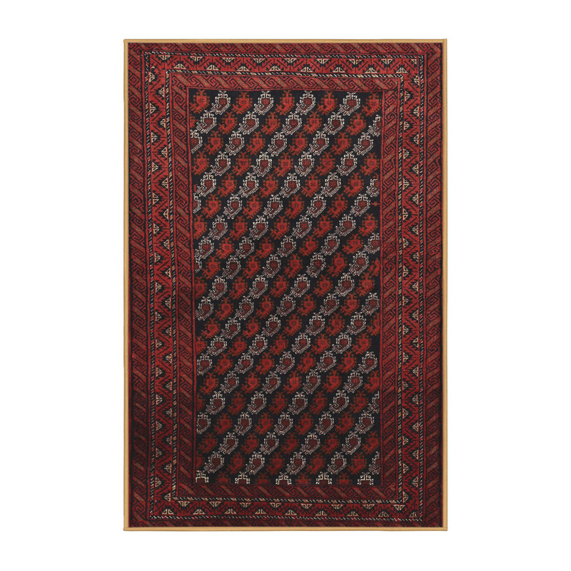 Tapis rouge à motif sud-ouest, Rectangle 8 pi x 10 pi