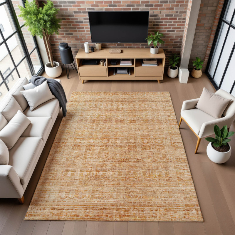 Premium Machine Washable Verlin AMF1775 Border Rug, Rectangle 9' x 12'