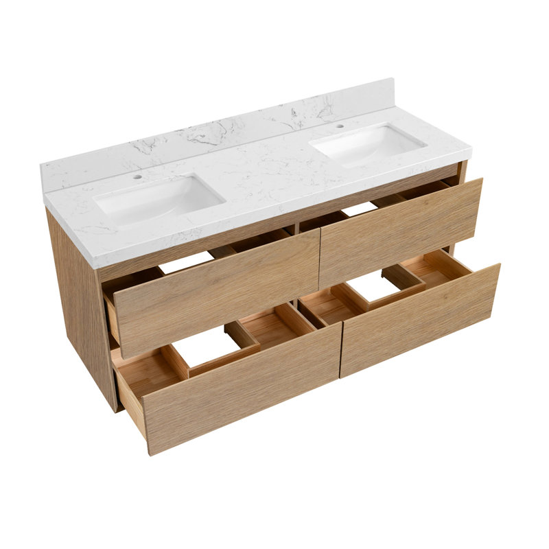 Meuble-lavabo mural 60 po, 60"