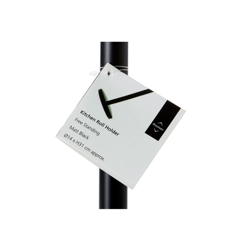 Metal Paper Towel Holder, Black