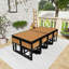 Ensemble de salle à manger de patio 18 pièces avec coussins 18 pièces-777961506