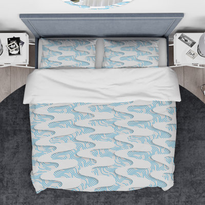 Ensemble de housse de couette designart ondulations
