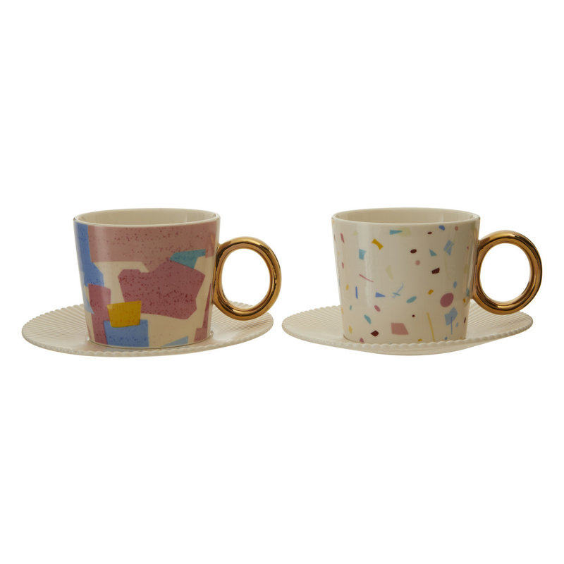 Azyiah Bone China Teacup and Saucer