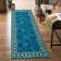 Tapis décoratif moderne à bordure géométrique Kitai