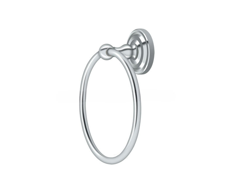 53D5141831AE4B40AF03966FFD7E46D3 Anneau à serviettes Brannigan traditionnel de 6 1/2 po de diamètre, chrome poli
