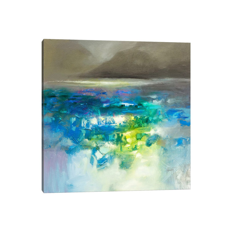 Fluid Dynamics I by Scott Naismith - Painting on Canvas, Wrapped Canvas, 93.98 cm H x 93.98 cm W x 1.91 cm D