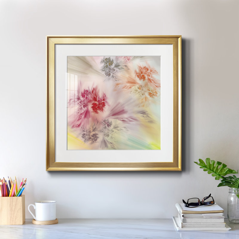 Whisper II by J Paul - Single Picture Frame Painting, Gold Framed, 24" H x 24" W x 1" D