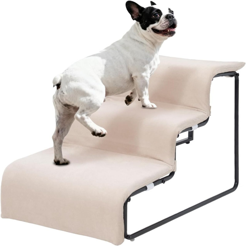 Escalier pour animal 3 marches avec coussins moelleux