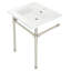Lavabo de salle de bain console en céramique avec trop-plein-50233742-50241371