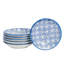 Nicola Spring Hand-Printed Sauce Dishes - 10cm - Navy - Pack of 6