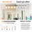 Modern 8- Vanity Wall , Brushed Nickel And Frosted Glass, For Bathroom, Hallway, Bedroom Decoration, Strong Build, Soothing Easy To Assemble Fixture, Bathroom & Hallway Lighting, Construction, Gentle-1435013754-1435013749