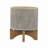 S/2 5/8" MESH PLANTER W/ STAND, TAN