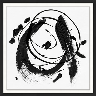 Practice Stroke 8' Framed Print on Glass