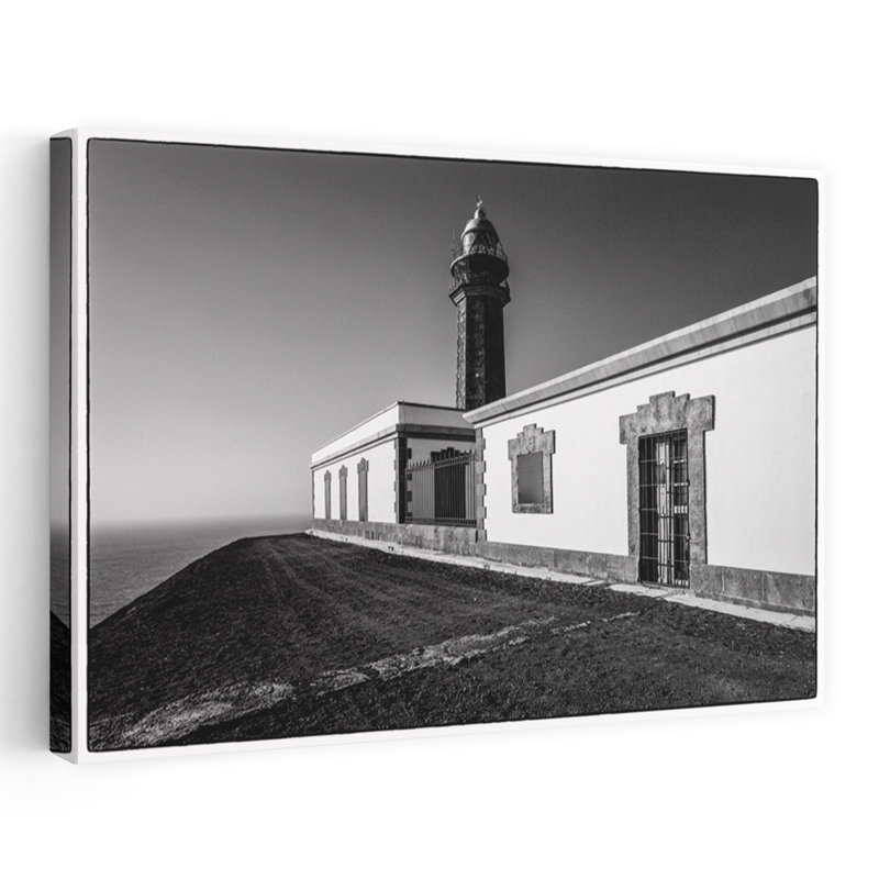 Spain Canary Islands El Hierro Island West Coast La Dehesa Area Faro De Orchilla Lighthouse by Walter Bibikow - Wrapped Canvas Print