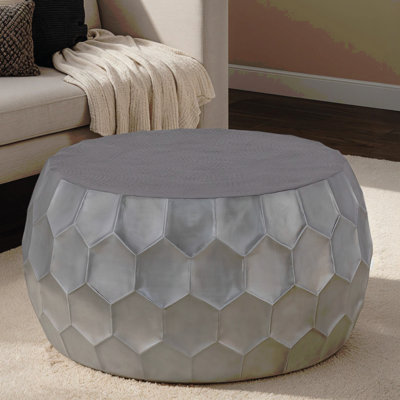 Table basse 32 po, table de campagne moderne en aluminium moderne