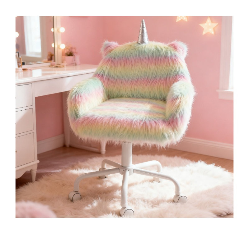 Chaise de bureau Rainbow Fuzzy