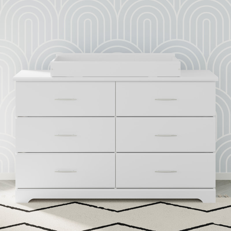 Ensemble de chambre de bébé avec commode 6 tiroirs Storkcraft Brook, Blanc