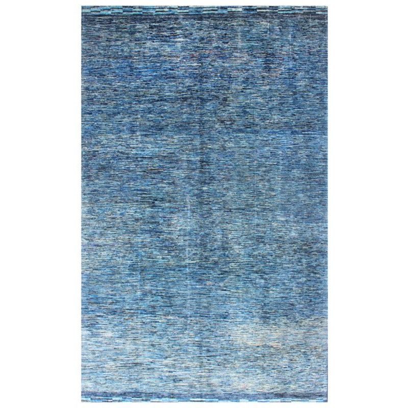Simple Gabbeh One-of-a-Kind 9'7" X 13'5" New Age Wool Area Rug in