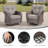 7-Piece Patio Furniture Set, All-Weather Outdoor Seating Set With Swivel Glider Chairs-80448721
