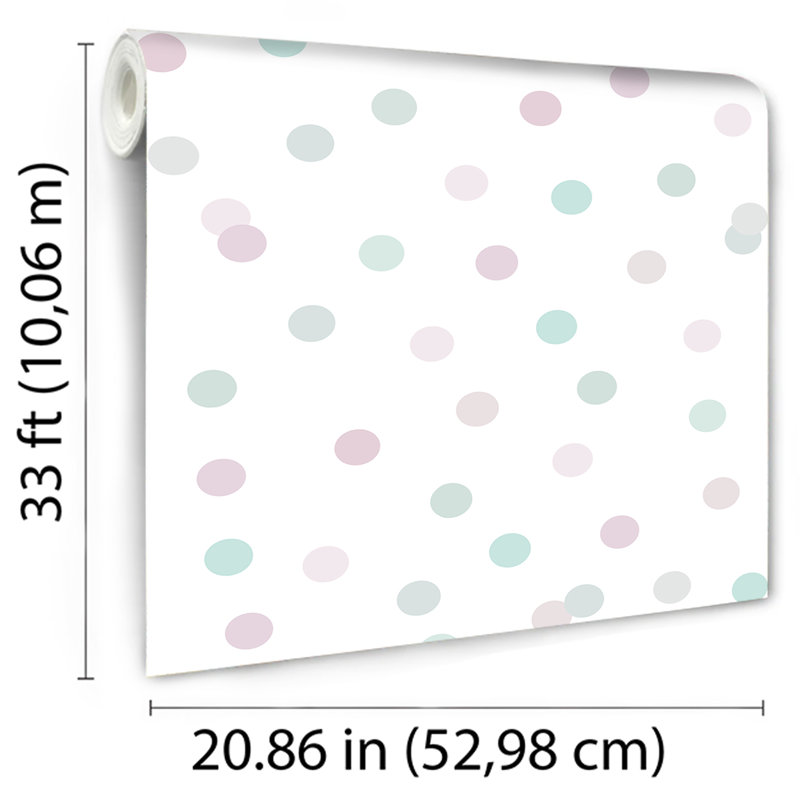 Papier peint à pois, Rose