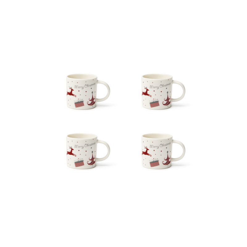Merry Christmas Porcelain New Bone Chain Coffee Cup